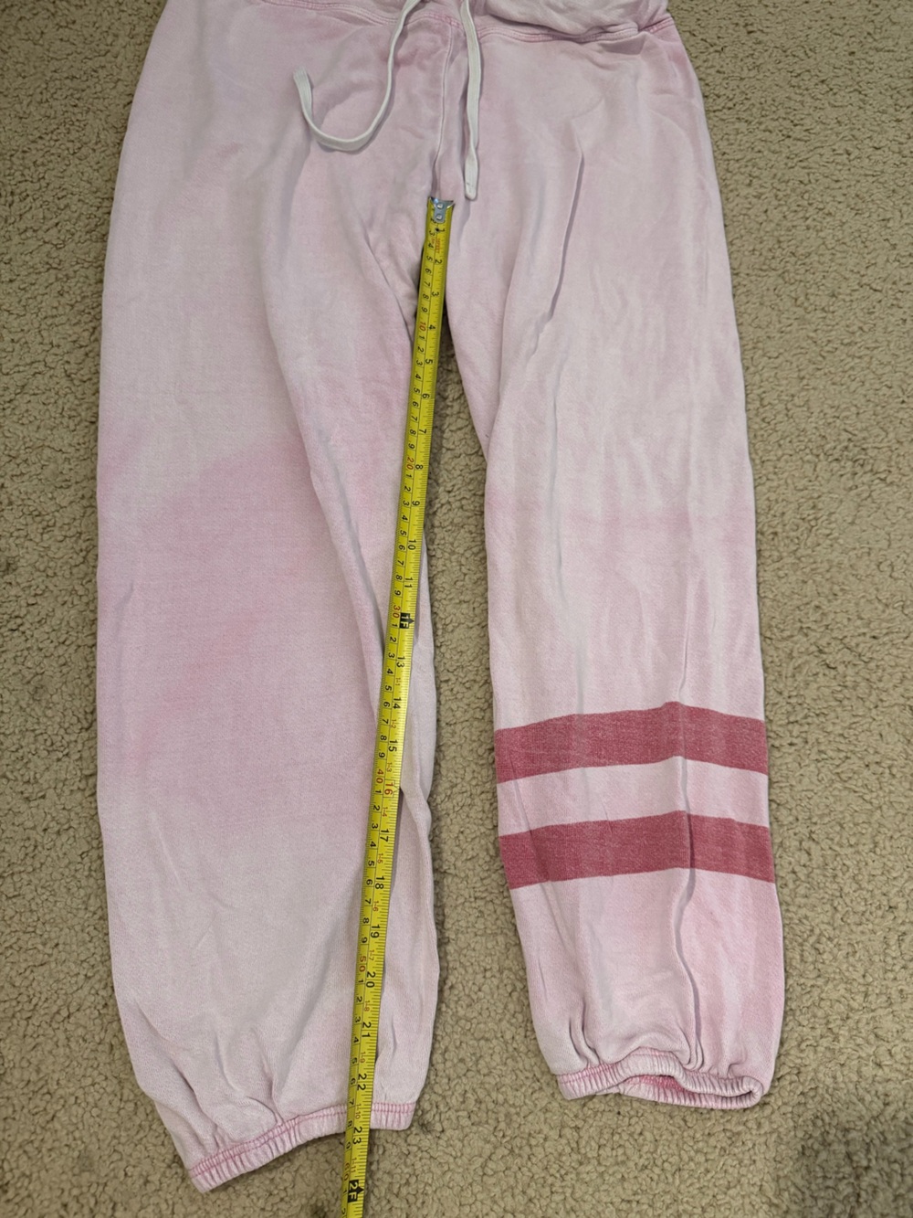 Sundry Pink Tie Dye Jogger Sweatpants Women’s Size 1 Made in USA - Picture 6 of 6